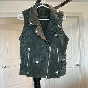 BLANKNYC suede Moto vest